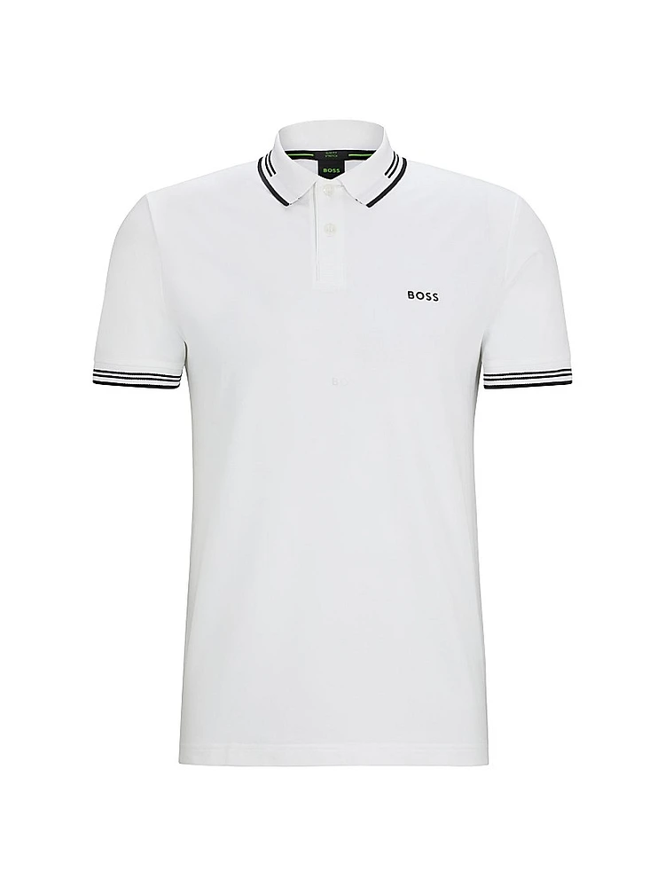Stretch Cotton Slim Fit Polo Shirt