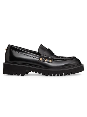 Rockstud Calfskin Loafers