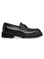Rockstud Calfskin Loafers
