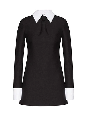 Crepe Couture Short Dress