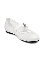 Hanna Mesh Mary Jane Ballet Flats