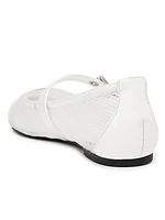 Hanna Mesh Mary Jane Ballet Flats