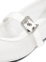 Hanna Mesh Mary Jane Ballet Flats