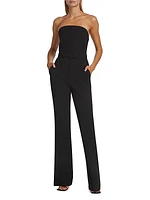 Kate Strapless Belted Jumpsuit