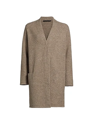 Merino Wool-Blend Sweater Coat