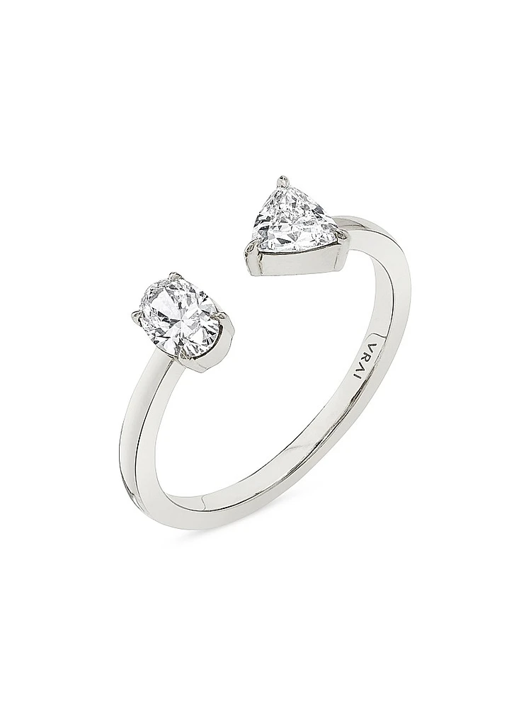 14K Gold & 0.50 TCW Lab-Grown Diamond Cuff Ring