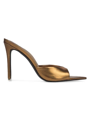 Brea Metallic High Heel Slippers