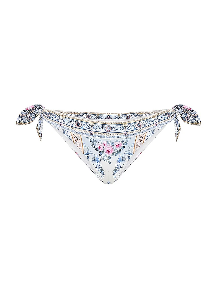 Floral Side-Tie Bikini Bottom