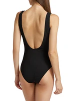Verde Surplice One-Piece Swimsuit