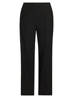Brushed Wool-Blend Straight-Leg Pants