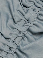 Satin Drawstring Cut-Out Dress