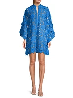 Floral Lace Mini Caftan