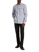 Buba Linen Button-Front Shirt