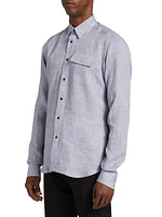 Buba Linen Button-Front Shirt
