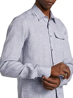 Buba Linen Button-Front Shirt