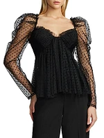 Swiss Dot Tulle Top