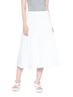 Tiered Long Ruffle Skirt Fully Lined