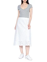 Tiered Long Ruffle Skirt Fully Lined