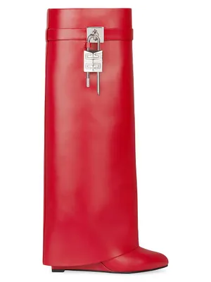 Shark Lock Boots Wide Fit Leather