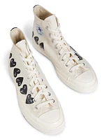 CdG PLAY x Converse Men's Chuck Taylor All Star Multi-Heart High-Top Sneakers