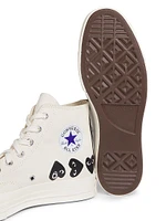 CdG PLAY x Converse Men's Chuck Taylor All Star Multi-Heart High-Top Sneakers