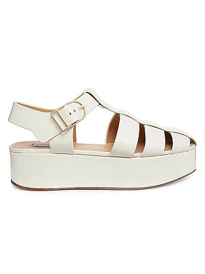 Mila 60MM Leather Platform Fisherman Sandals