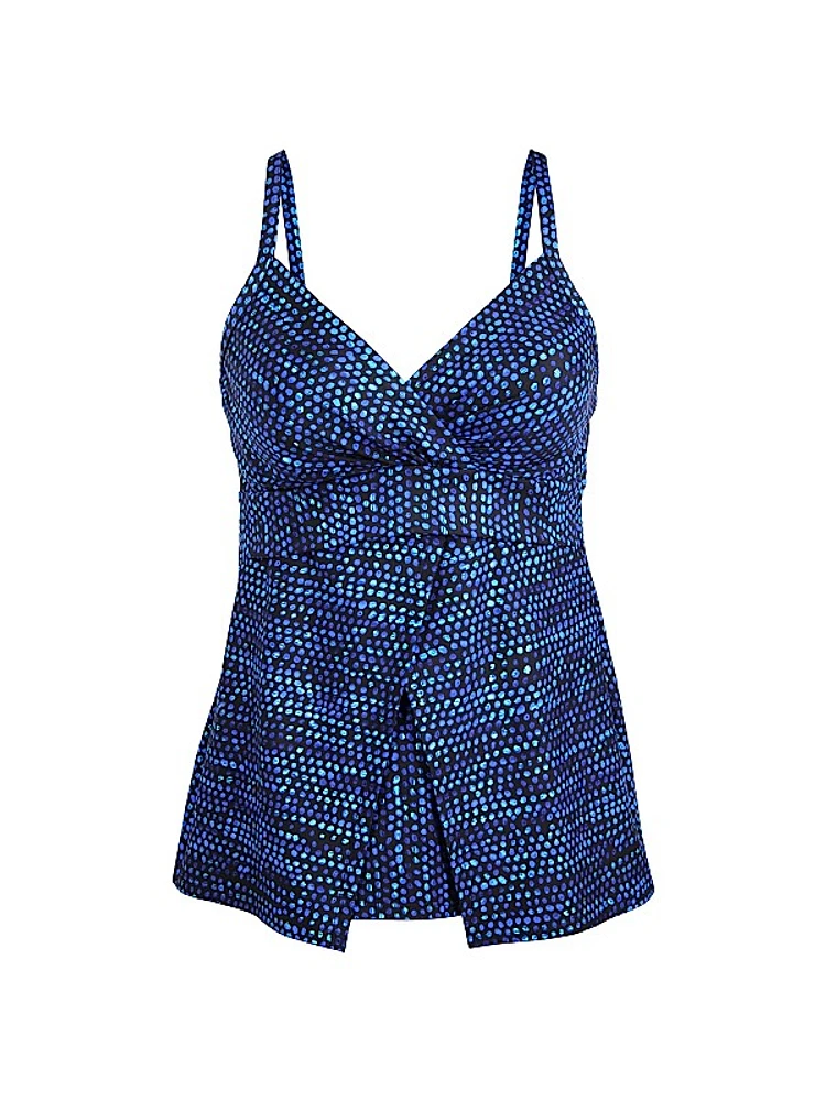 Dot Com Cleo Tankini Top