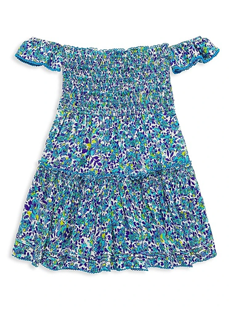 Little Girl's & Girl's Aurora Off-The-Shoulder Dress