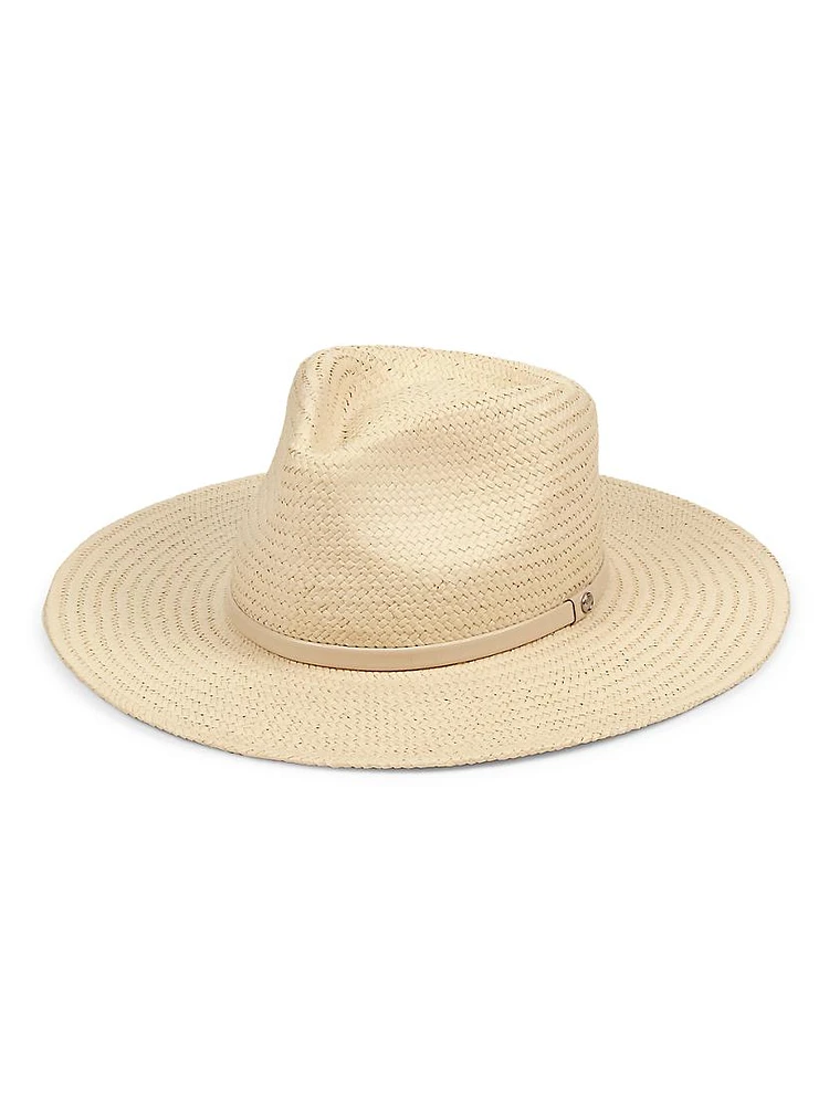 Lexie Packable Woven Fedora Hat