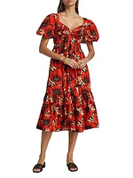 Funke Floral Midi-Dress