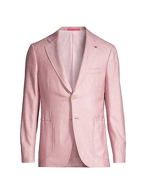Capri Silk & Cashmere-Blend Two-Button Sport Coat
