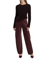 Metallic Eyelash Knit Sweater