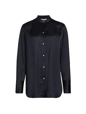 Oversized Satin Blouse