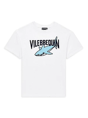 Little Boy's & Boy's Logo Shark T-Shirt