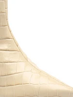 Maryana Crocodile-Embossed Leather Knee-High Boots