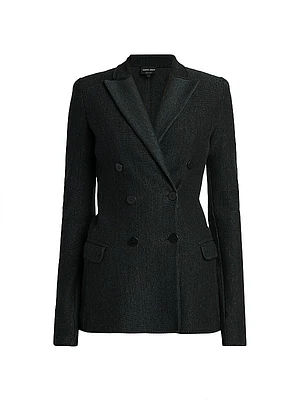 Double-Breasted Jersey Jacket