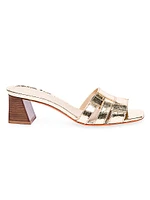 Venere 50MM Metallic Leather Sandals