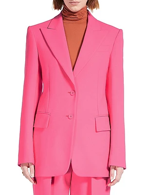 Structured Stretch-Wool Jacket