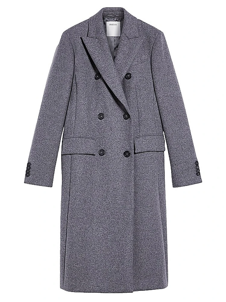 Double-Breasted Wool & Cashmere Coat