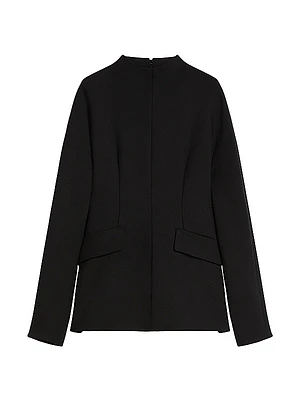Wool-Blend Gabardine Tunic