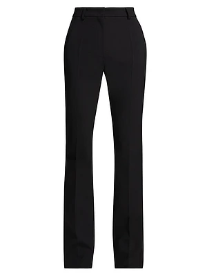 Wool-Blend Slim Pants