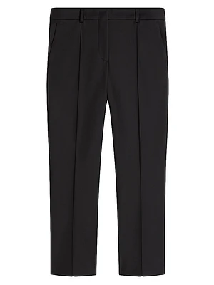 Cropped Cotton-Blend Pants
