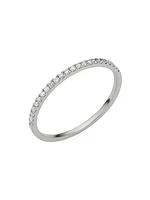 14K White Gold The Regal Diamond Stack Ring