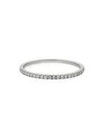 14K White Gold The Regal Diamond Stack Ring