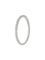 14K White Gold The Regal Diamond Stack Ring