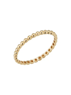 14K Yellow Gold Have a Ball Stack Ring