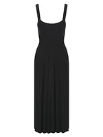 Ellison Knit Pleated Midi-Dress