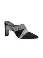 Bianca Suede Crystal Wrap Pumps