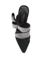 Bianca Suede Crystal Wrap Pumps