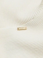 Rib-Knit Turtleneck Top